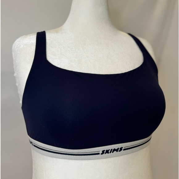 SKIMS Navy Logo Band Bralette - Picture 10 of 11